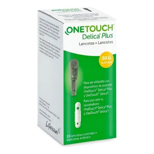ONETOUCH DELICA PLUS LANCETAS25 LANCETAS
