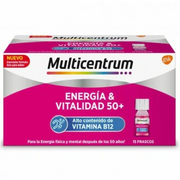 MULTICENTRUM ENERGIA & VITALIDAD 50+30 FRASCOS 7 ml SABOR FRAMBUESA