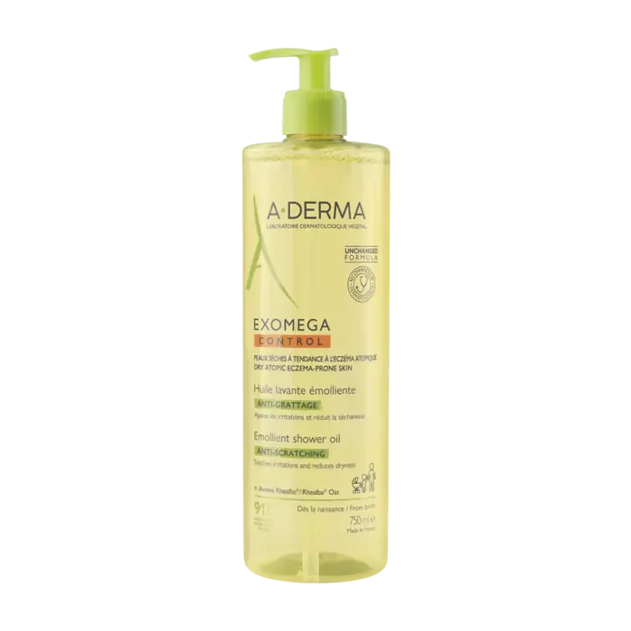 A-DERMA EXOMEGA CONTROL ACEITE LIMPIADOR EMOLIENTE ECO1 ENVASE 750 ml