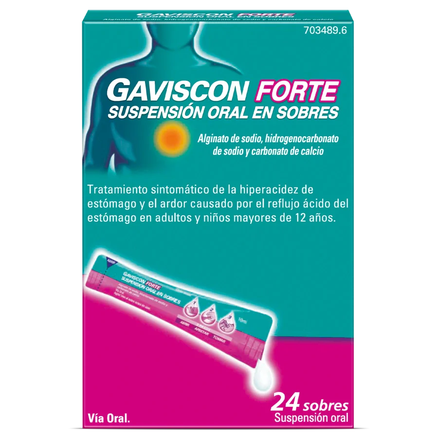 GAVISCON FORTE SUSPENSION ORAL 24 SOBRES