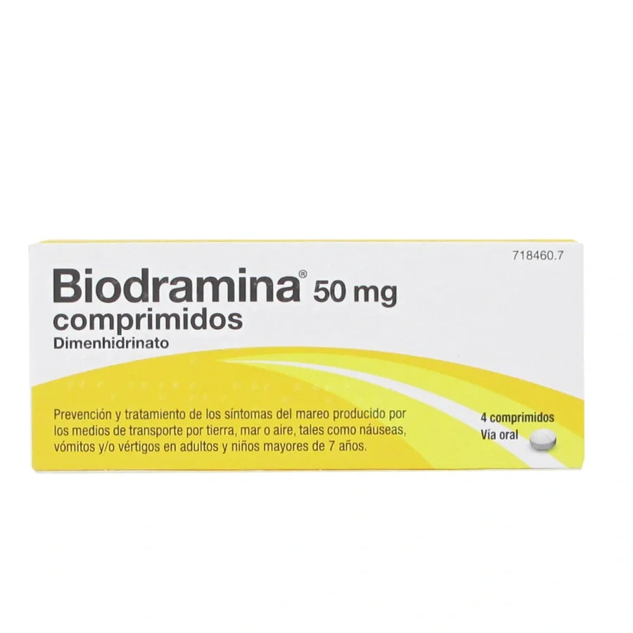 BIODRAMINA 4 COMPRIMIDOS