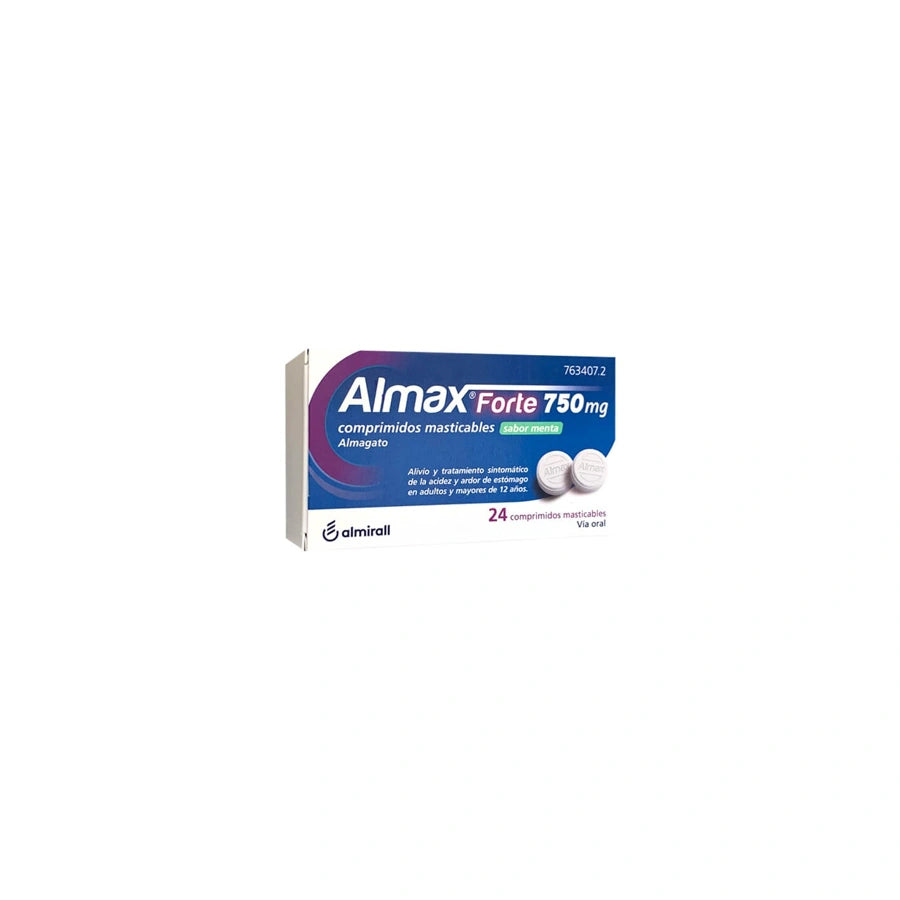 ALMAX FORTE 24 COMPRIMIDOS SABOR MENTA