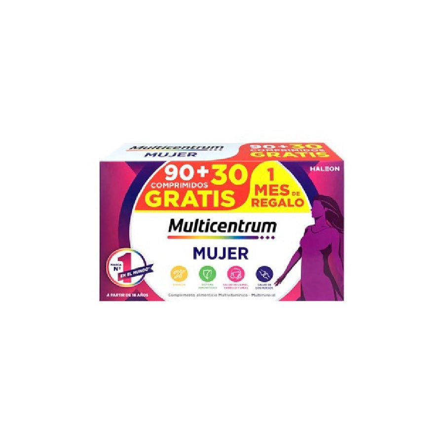 Multicentrum Mujer 90 + 30 Comprimidos Pack Promocional