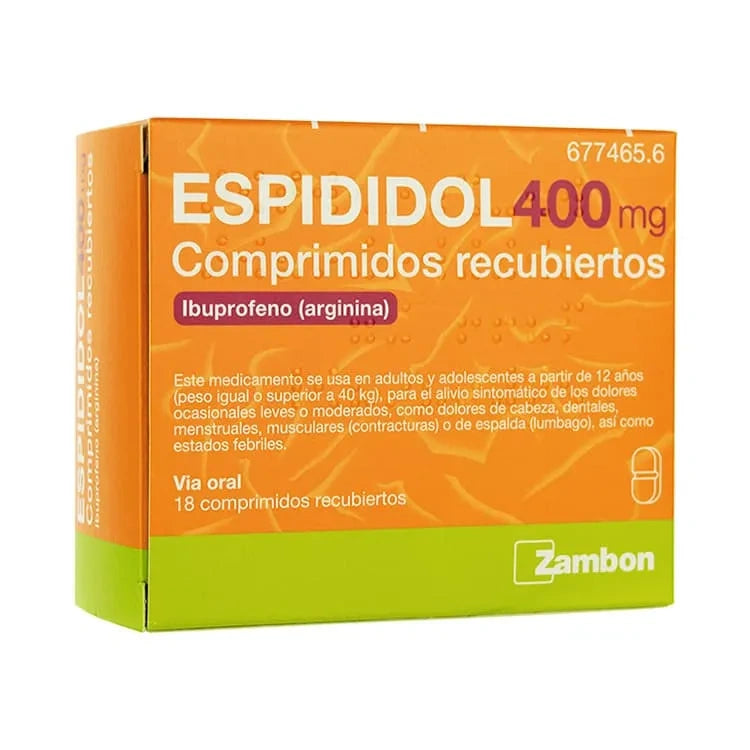 ESPIDIDOL 400 MG 12 COMP REC