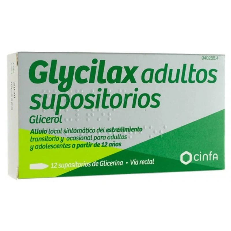 GLYCILAX 12 SUPOSITORIOS