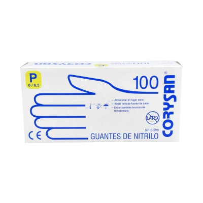GUANTES CORYSAN NITRILO T PEQ 100 UDS