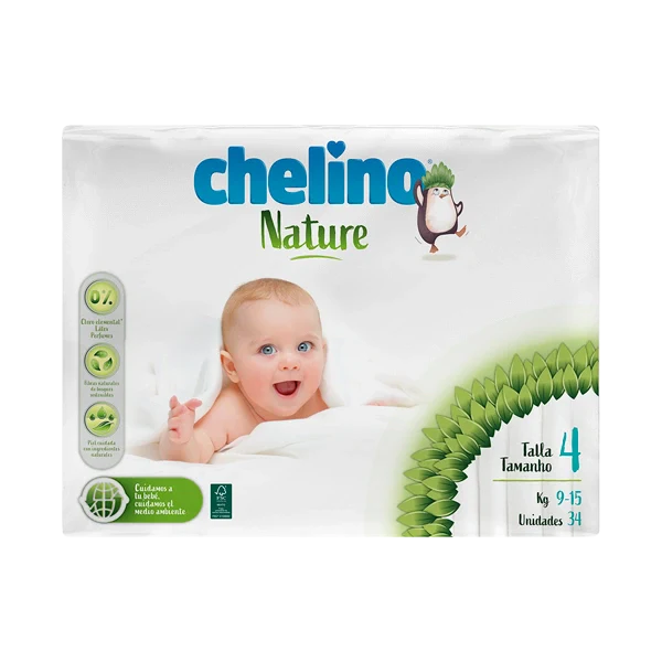 PAÑAL INFANTIL CHELINO NATURET - 4 34 U