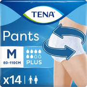 TENA PANTS PLUS M D80-110CM 14UNIDADES