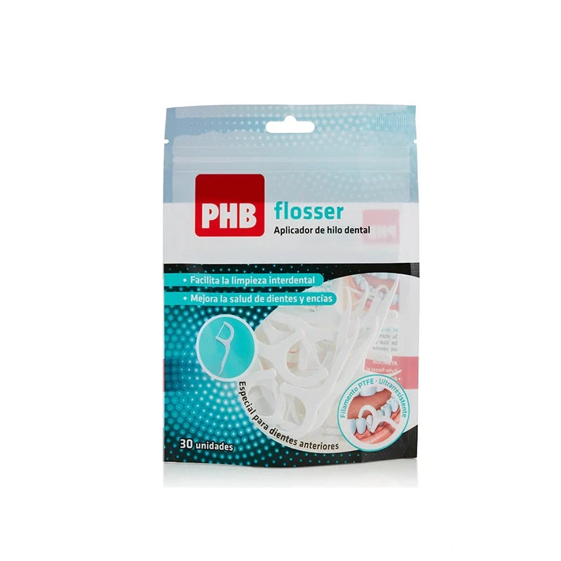 PHB FLOSSER PTFE HILO DENTAL APLICADOR DESECHABLE 30 UNIDADES