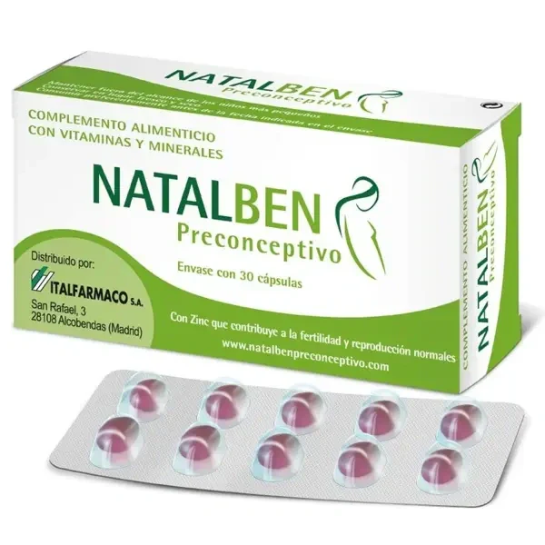 NATALBEN PRECONCEPTIVO 30 CA