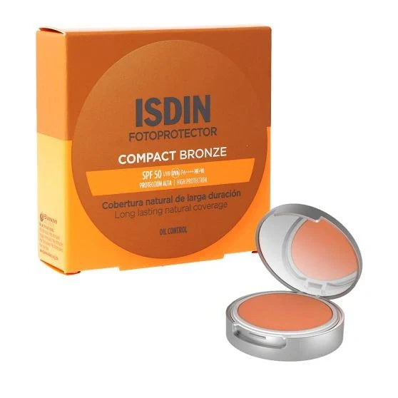 ISDIN SPF 50 COMPACTO MINERAL OIL FREE TONO BRONCE