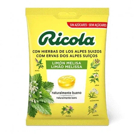 RICOLA CARAMELOS SIN AZUCAR SABOR LIMON 1 BOLSA 70 g
