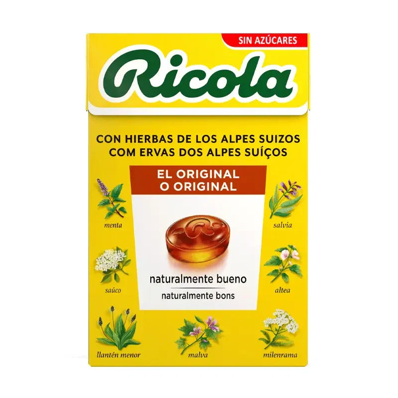 RICOLA CARAMELOS SIN AZUCAR HIERBAS 1 ENVASE 50 G