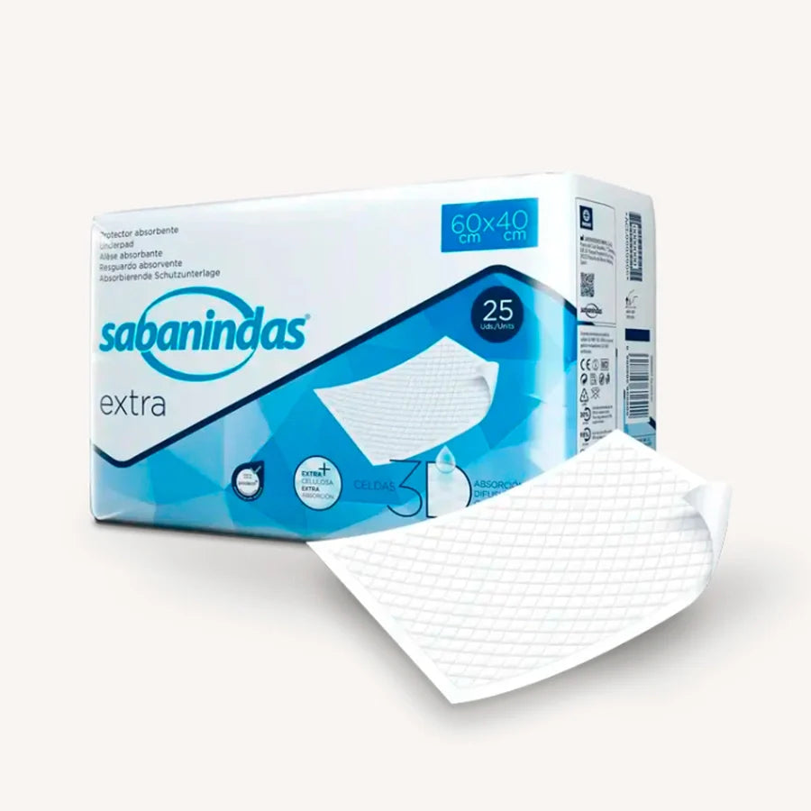 SABANINDAS PROTECT 60X40CM 25 UNIDADES