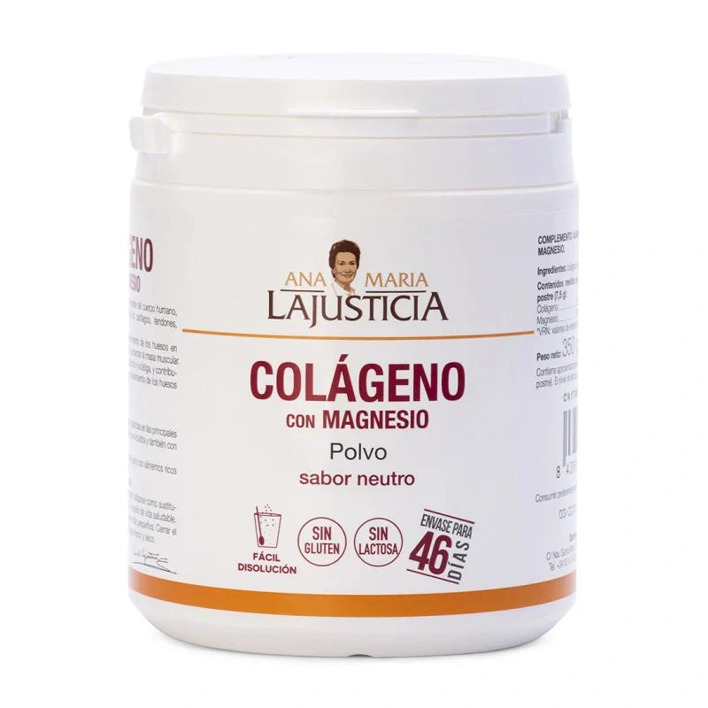 COLAGENO CON MAGNESIO POLVO ANA MARIA LAJUSTICIA 1 BOTE 350 g SABOR NEUTRO