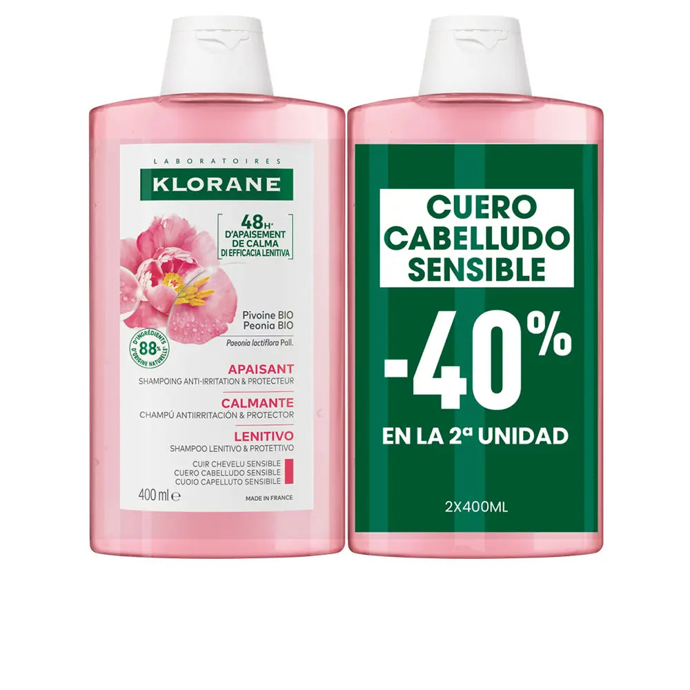 KLORANE PACK DUO PEONIA 2X400ML