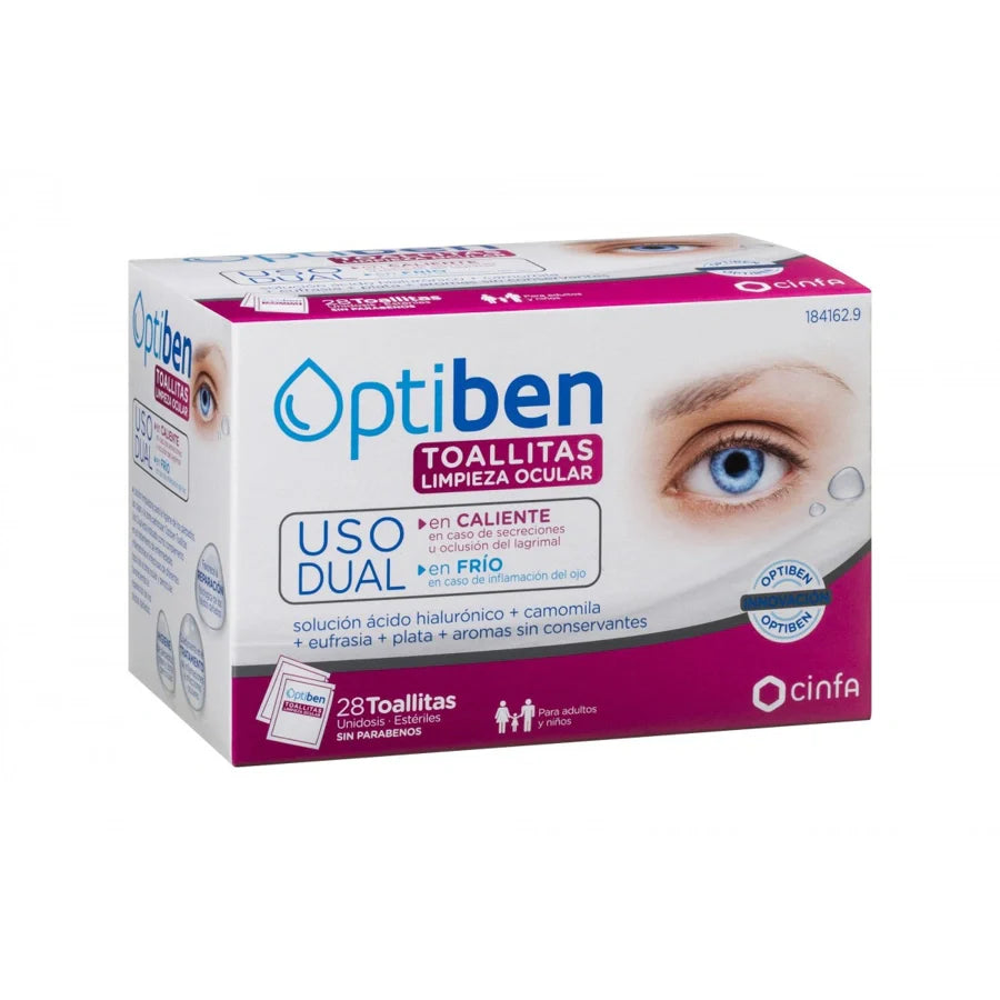 OPTIBEN TOALLITAS USO DUAL28 TOALLITAS