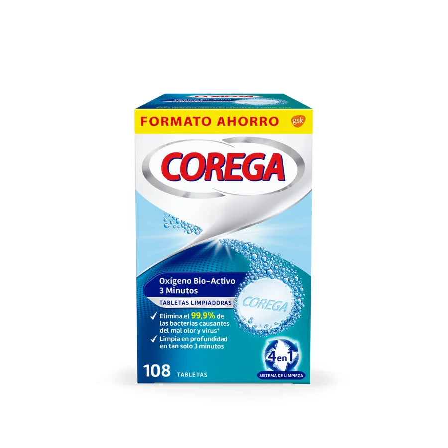 COREGA OXIGENO BIO-ACTIVO 108 TABLETAS