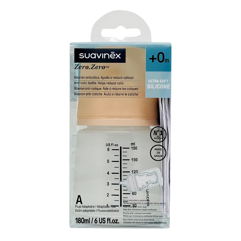 SUAVINEX BIBERON ZERO ZERO ANTICOLICO 180ML