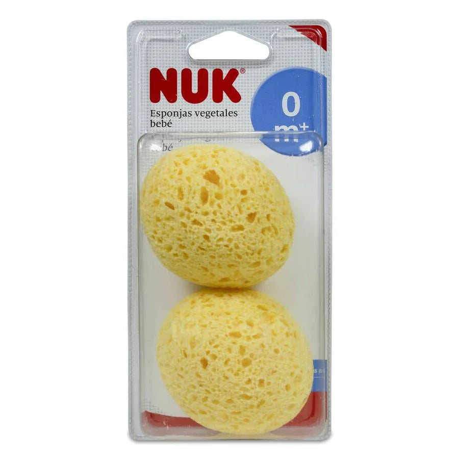 NUK ESPONJA VEGETAL BEBE 100 %2 UNIDADES