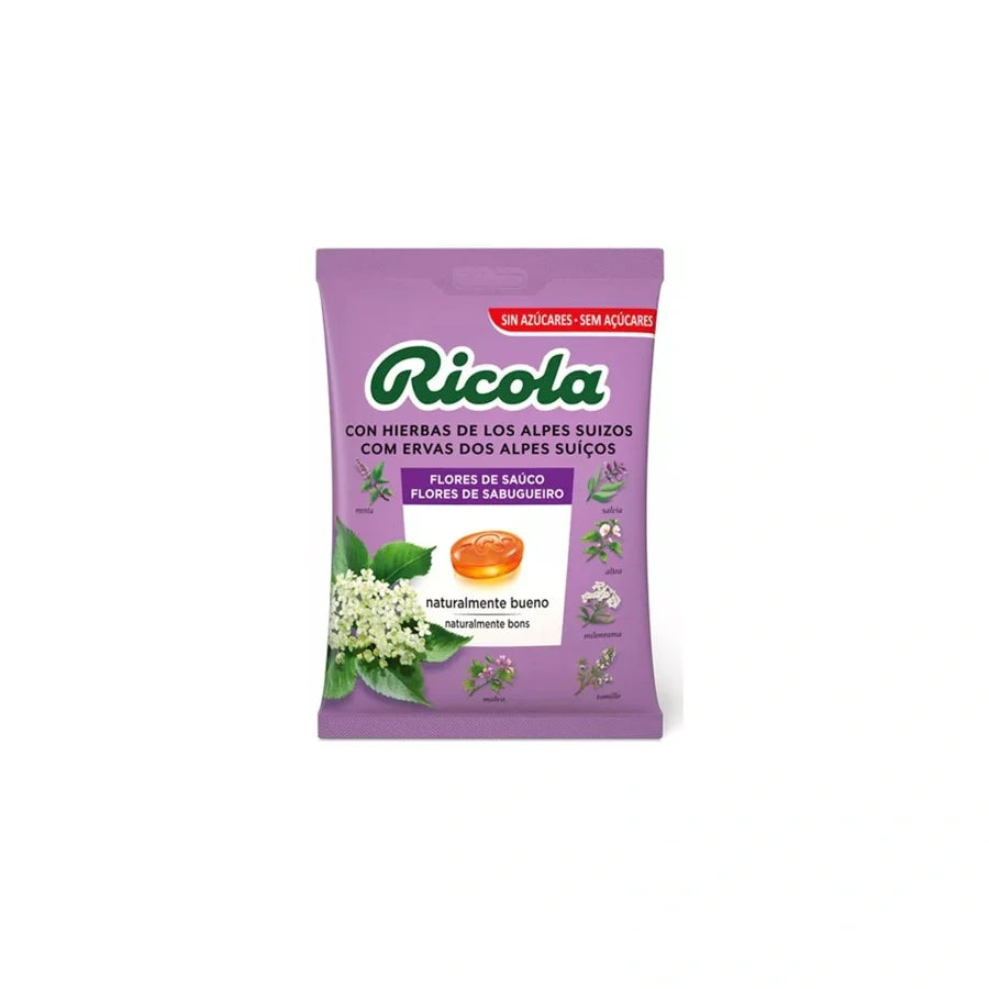 RICOLA CARAMELOS SABOR SAUCO CON ESTEVIA 1 ENVASE 70g