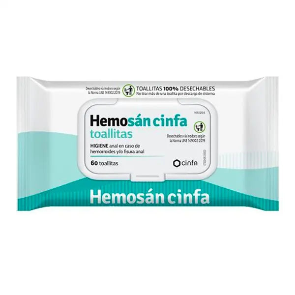 HEMOSAN CINFA 60 TOALLITAS
