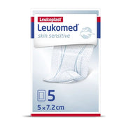 LEUKOMED SKIN SENSITIVE 5CM X 7,2CM 5 UD