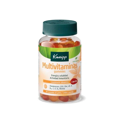 KNEIPP MULTIVITAMINAS60 GUMMIES SABOR LIMON Y NARANJA