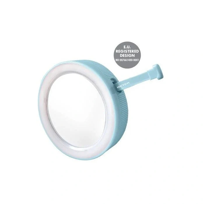 BETER MINI ESPEJO LED AUMENTO X10+PINZAS