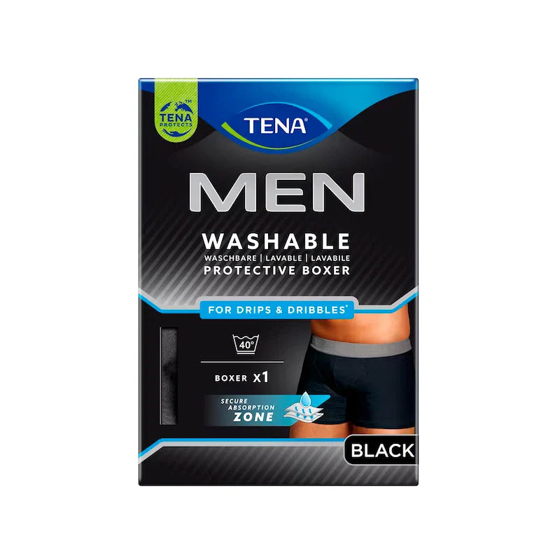 TENA MEN LAVABLE BOXER NEGRO T-L