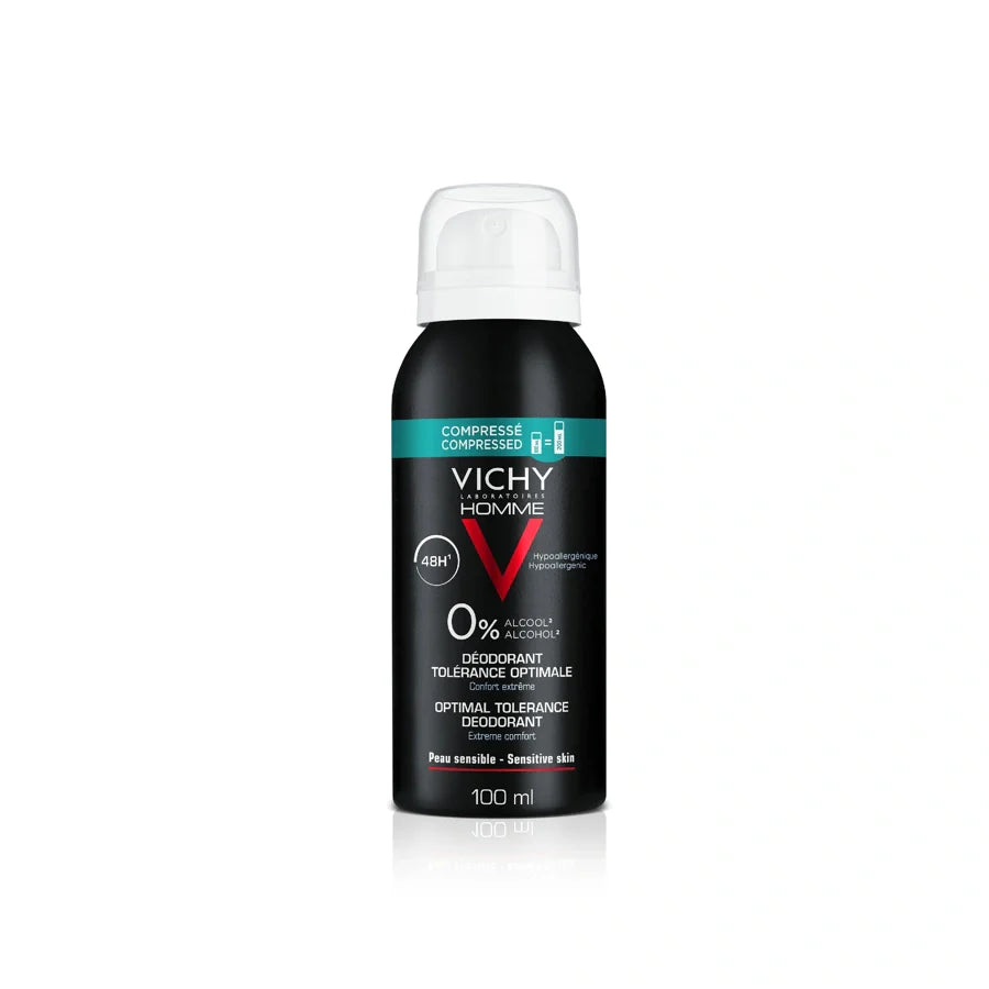 VICHY HOMME DESODORANTE TOLERANCIA OPTIMA 48H 1 ENVASE 100 ml AEROSOL