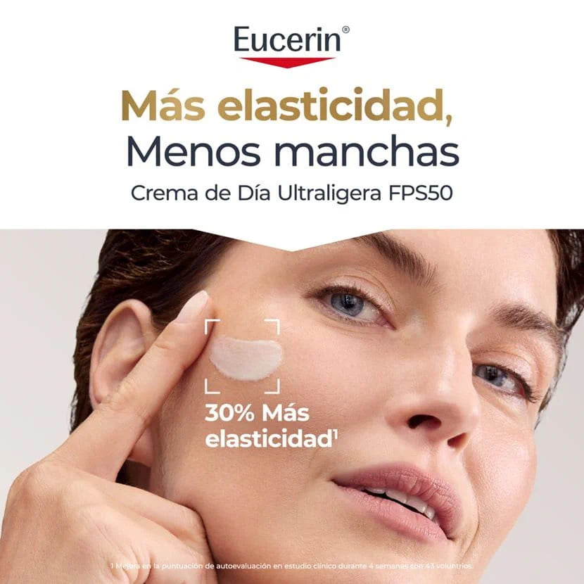 EUCERIN ANTIEDAD HYALURON FILLER+ ELASTICITY CREMA DÍA ULTRALIGERA SPF50 50ML
