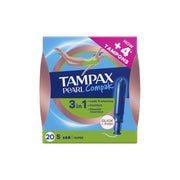 TAMPAX COMPAK PEARL SUPER 20 UNIDADES