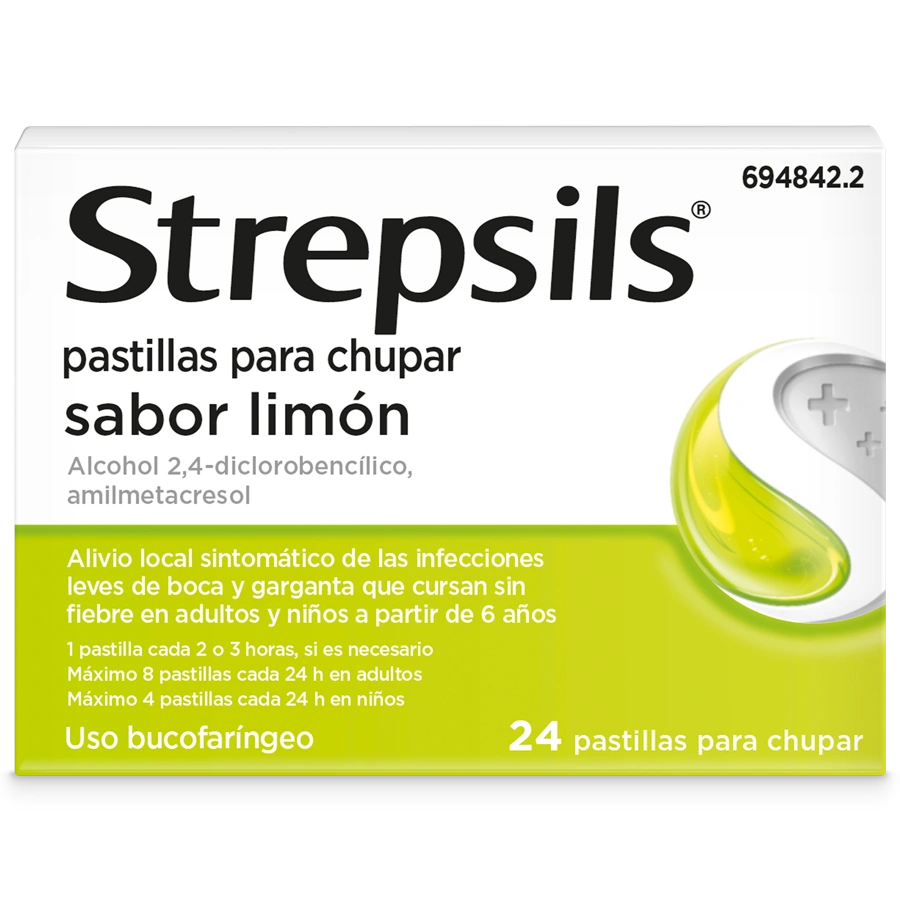 STREPSILS 24 PASTILLAS PARA CHUPAR LIMON