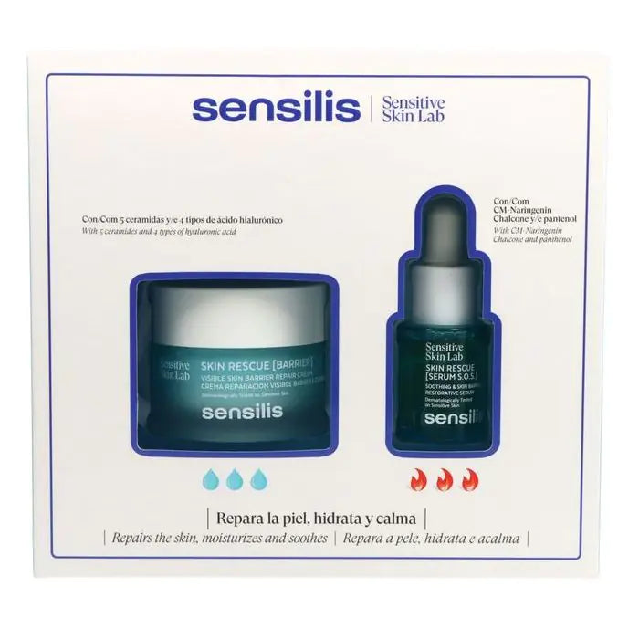 SENSILIS COFRE SKIN RESCUE BARRIER CREMA 50ML+SKIN RESCUE SERUM SOS 15ML