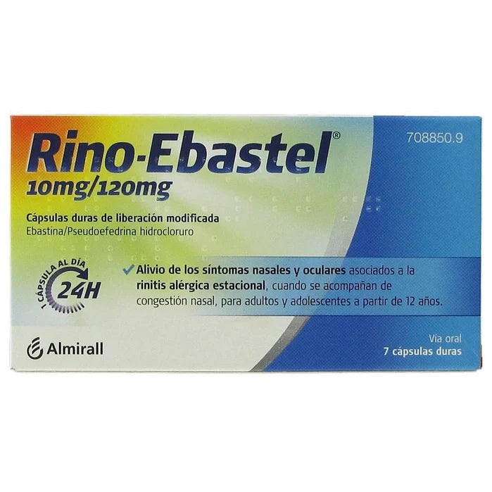 RINO EBASTEL 10/120MG 10 CÁPSULAS