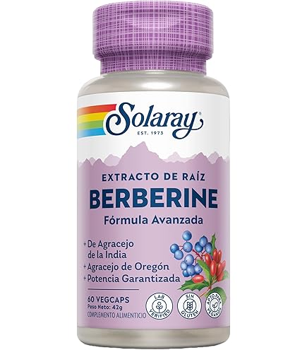 SOLARAY BERBERINA 250MG 60 CAPSULAS
