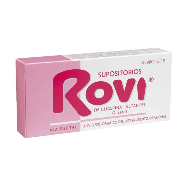 SUPOSITORIOS ROVI GLICERINA LACTANTES 10 SUPOSITORIOS