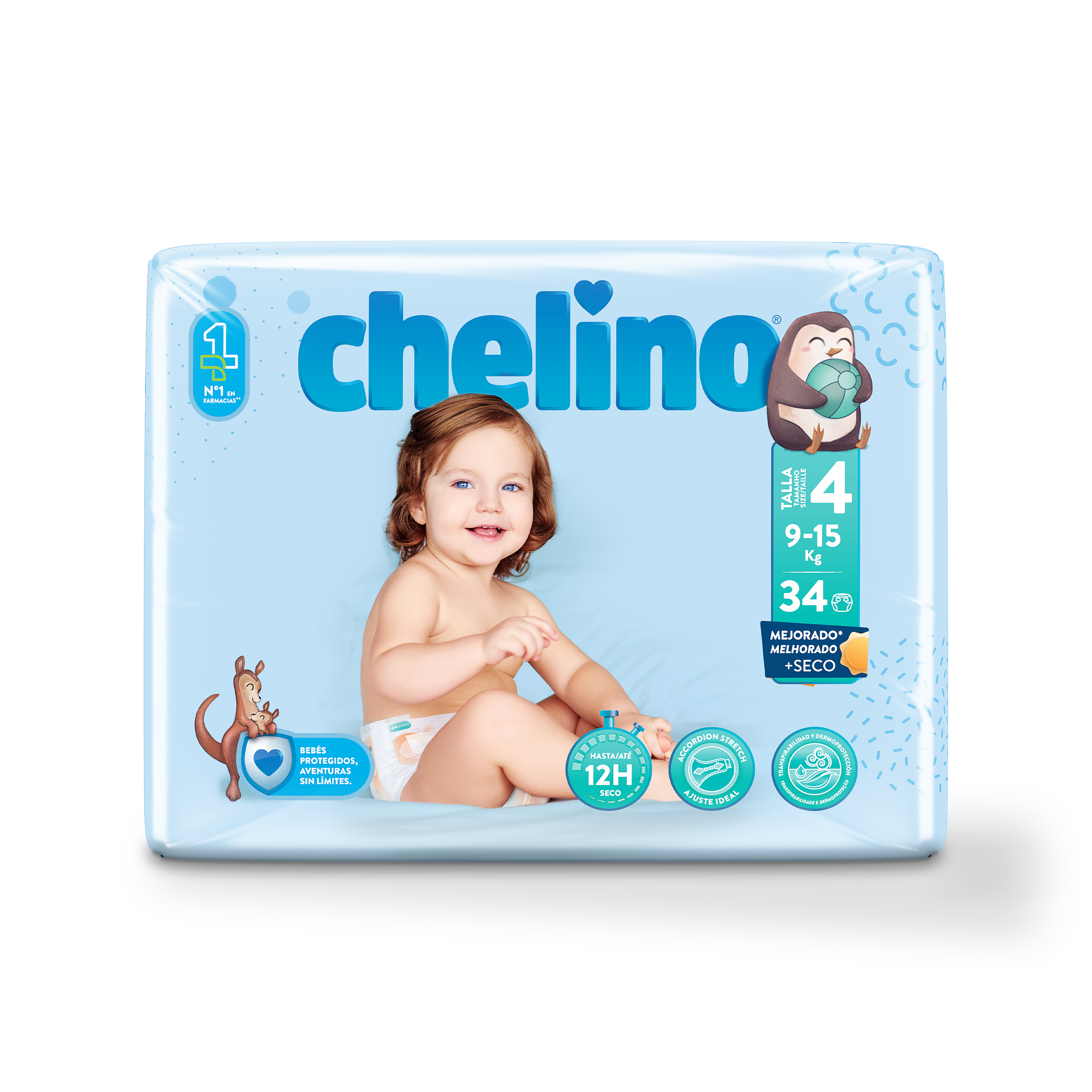 INDAS CHELINO PAÑAL T4 9-15K