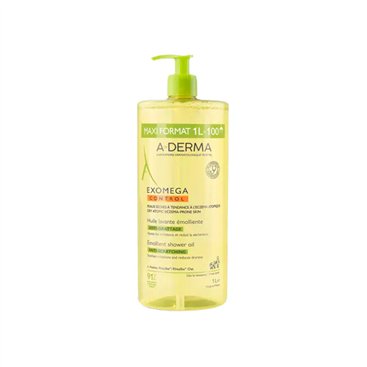 A-DERMA EXOMEGA CONTROL ACEITE LIMPIADOR EMOLIENTE 1 LITRO