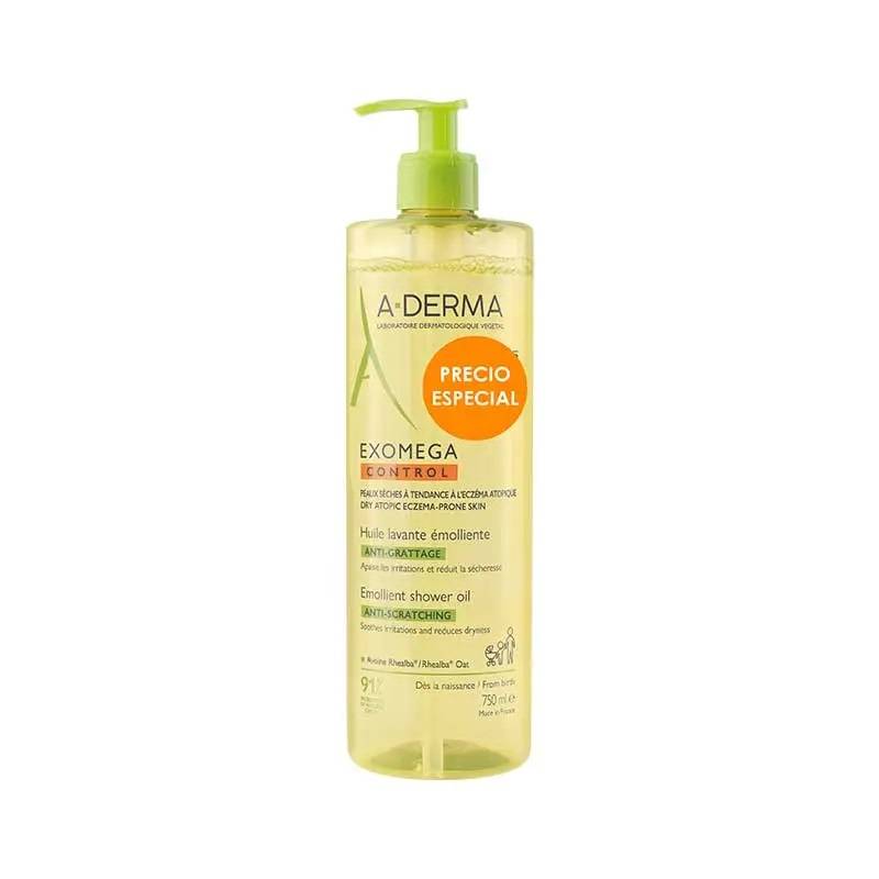 A-DERMA EXOMEGA CONTROL ACEITE LIMPIADOR EMOLIENTE ECO 1 ENVASE 750 ml