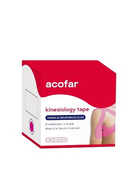 ACOFARSPORT KINESIOLOGY TAPE ROSA