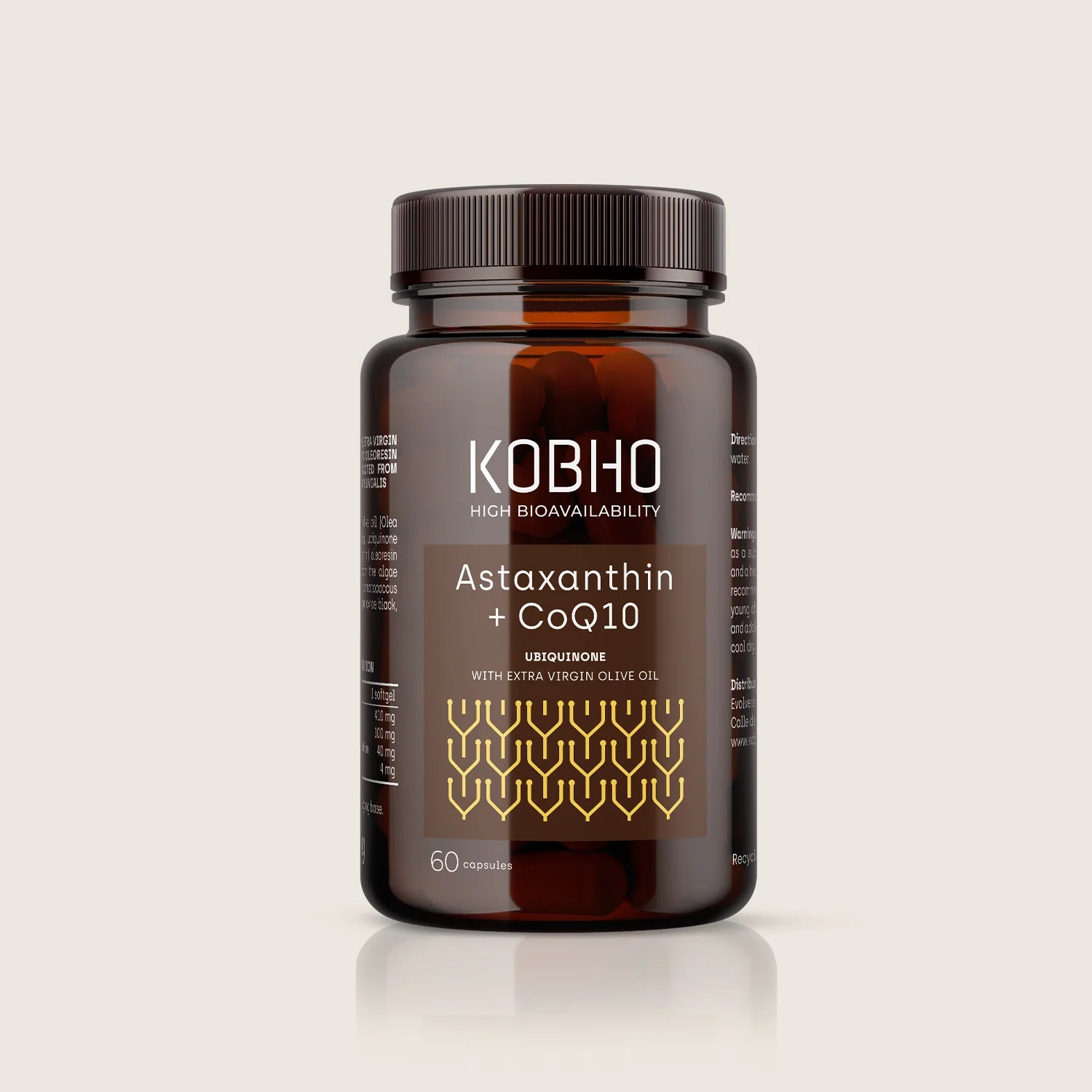 KOBHO ASTAXANTINA + COENZIMA Q10 60 CAPSULAS BLANDAS