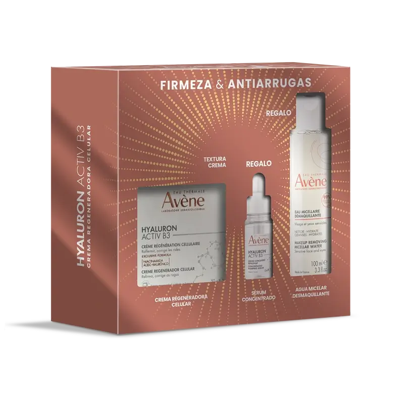 AVENE PACK CREMA HYALURON ACTIV B3 + REGALO SERUM 10ML + REGALO AGUA MICELAR 100ML