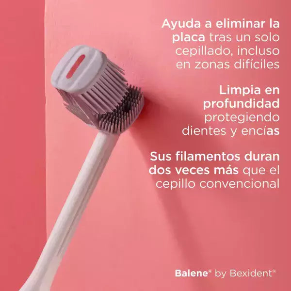 BALENE BY BEXIDENT; CEPILLO DENTAL ADULTO; 1 UNIDAD DUREZA MEDIA COLOR AZUL