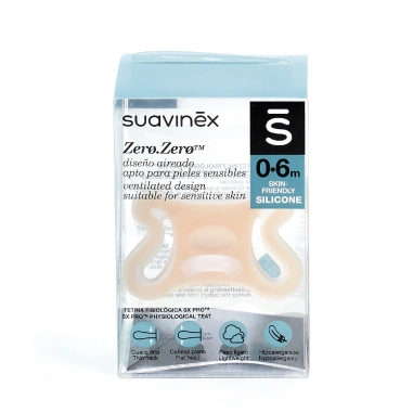 CHUPETE SILICONA FISIOLOGICOSUAVINEX SX PRO ZERO-ZERO0 - 6 MESES 1 UNIDAD