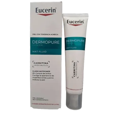 EUCERIN DERMOPURE OIL CONTROL;FLUIDO FACIAL HIDRATANTE MATIFICANTE;1 ENVASE 50 ml