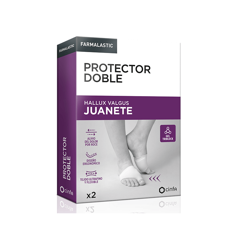 FARMALASTIC PROTECTOR DOBLE JUANETE 2U TALLA UNICA