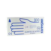 GUANTES DE NITRILO PARA EXPLORACION CORYSAN AMBIDIESTRO NO ESTERIL 100 UNIDADES TALLA GRANDE