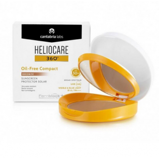 HELIOCARE 360º SPF 50+ OIL-FREE COMPACT PROTECTOR SOLAR 1 ENVASE 10 g COLOR BRONZE